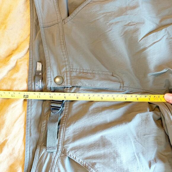 PrAna Jasmine Knicker 3/4 Capri Pants Green W4JASK113 Womens Size 14 Stretch - Picture 12 of 13